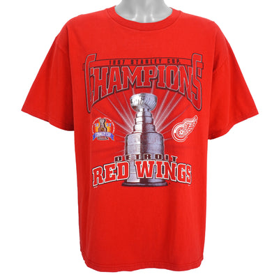 NHL (Lee) - Detroit Red Wings, Stanley Cup Champions Deadstock T-Shirt 1997 X-Large