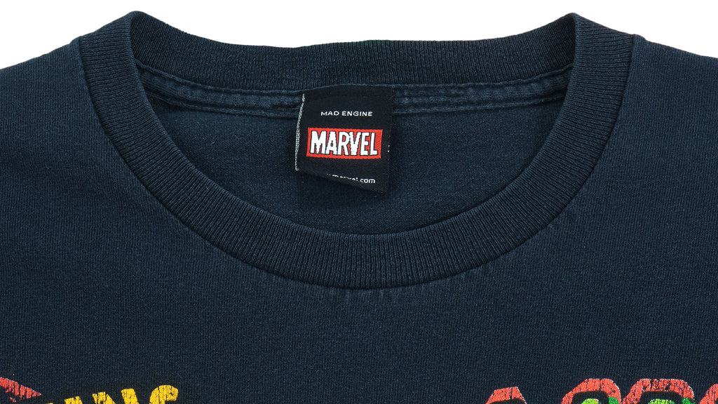 Marvel - Black The Amazing Spider-Man T-Shirt 1990s Medium Vintage Retro