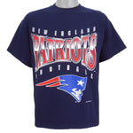 NFL (Salem) - New England Patriots Big Spell-Out T-Shirt 1994 Large