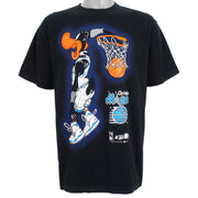 NBA - Orlando Magic, Daffy Duck Spell-Out T-Shirt 1998 Large Vintage Retro Basketball