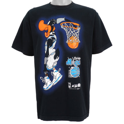 NBA - Orlando Magic, Daffy Duck Spell-Out T-Shirt 1998 Large