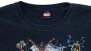 Marvel - Black Super Heroes Printed T-Shirt 1990s X-Large Vintage Retro