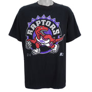 Starter - Toronto Raptors Big Spell-Out T-Shirt 1990s X-Large Vintage Retro Basketball