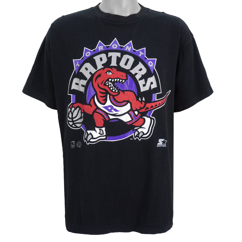 Starter - Toronto Raptors Big Spell-Out T-Shirt 1990s X-Large Vintage Retro Basketball
