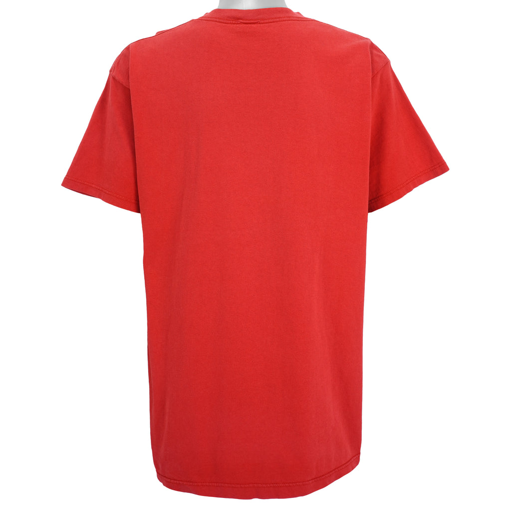 NHL (Logo 7) - Detroit Red Wings, Stanley Cup Champs Big Logo T-Shirt 1998 X-Large Vintage Retro Hockey