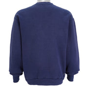Guess - Blue Spell-Out Crew Neck Sweatshirt 1990s Medium Vintage Retro