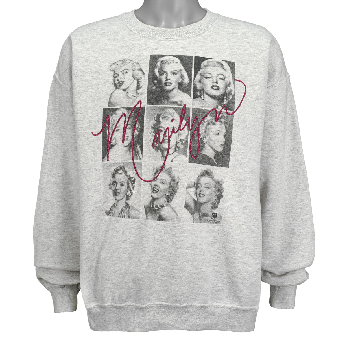 Vintage - Marilyn Spell-Out Crew Neck Sweatshirt 1990s Large Vintage Retro