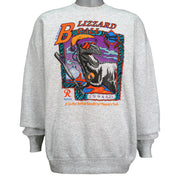 Vintage - 10th Annual Blizzard Ball Spell-Out Crew Neck Sweatshirt 1990s X-Large Vintage Retro