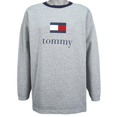 Tommy Hilfiger - Tommy Spell-Out Crew Neck Sweatshirt 1990s X-Large
