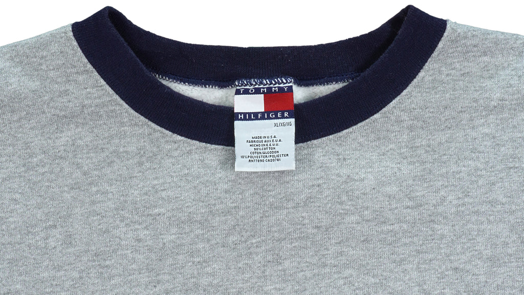 Tommy Hilfiger - Tommy Spell-Out Crew Neck Sweatshirt 1990s X-Large Vintage Retro