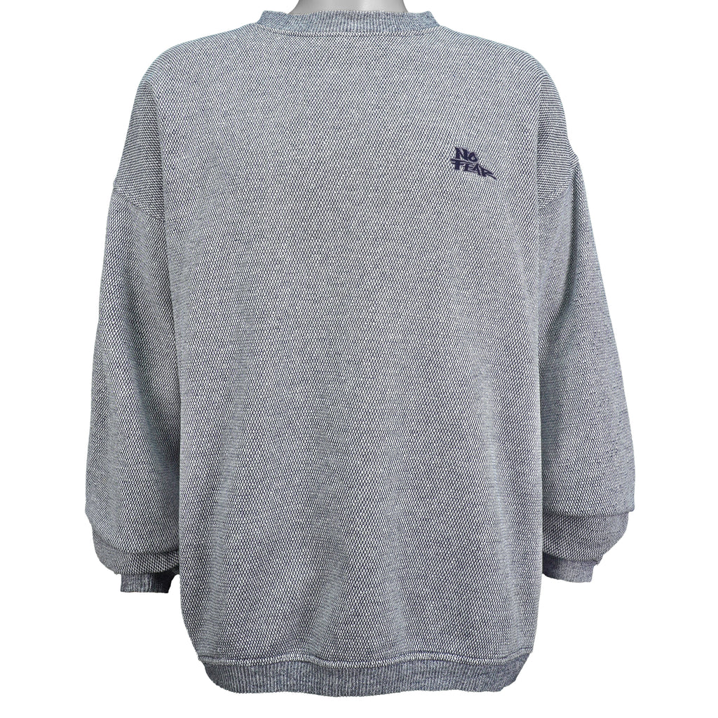 Vintage - Grey No Fear Crew Neck Sweatshirt 1990s X-Large Vintage Retro
