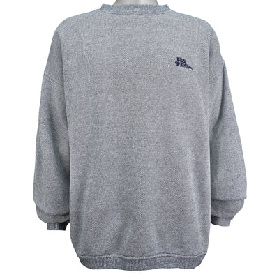 Vintage - Grey No Fear Crew Neck Sweatshirt 1990s X-Large