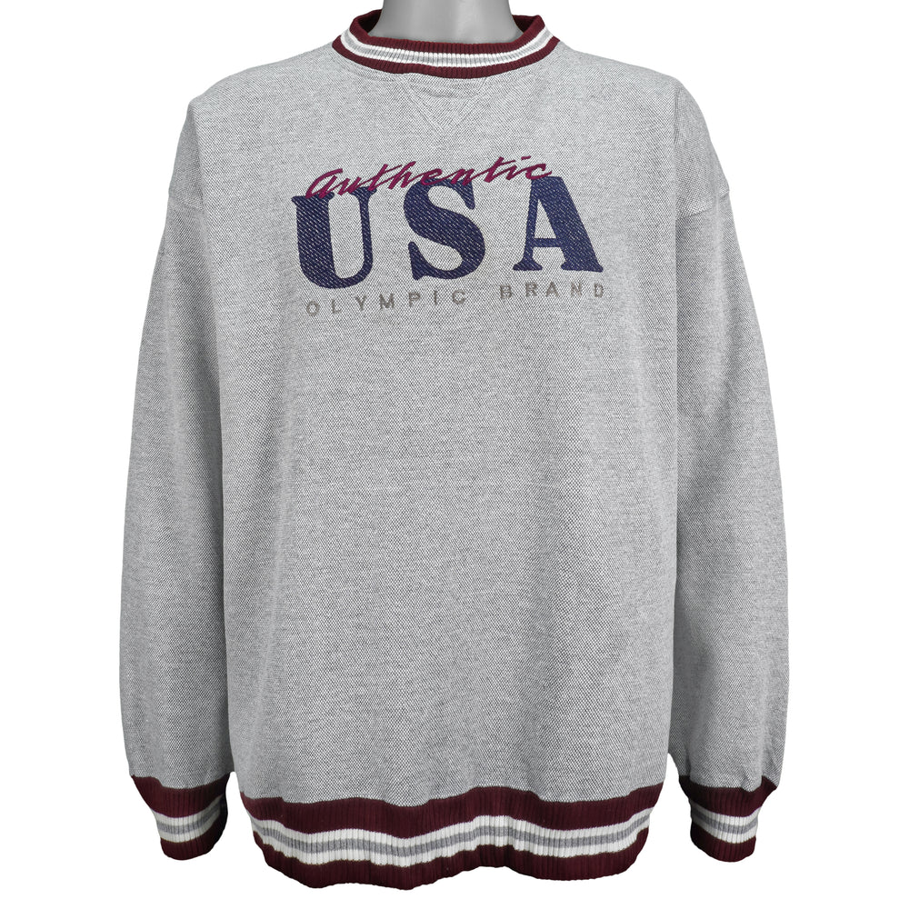 Vintage (Team USA) - Authentic USA Olympic Brand Crew Neck Sweatshirt 1990s X-Large Vintage Retro