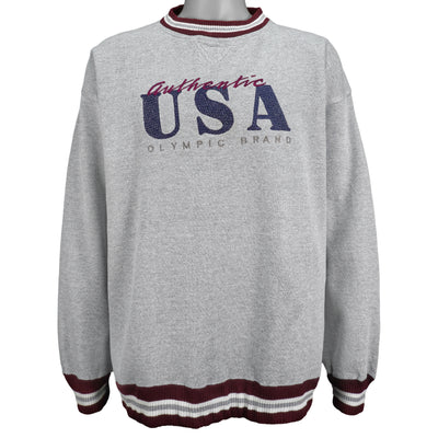 Vintage (Team USA) - Authentic USA Olympic Brand Crew Neck Sweatshirt 1990s X-Large