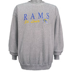 NFL (Logo 7) - St. Louis Rams Embroidered Crew Neck Sweatshirt 1990s X-Large Vintage Retro Football