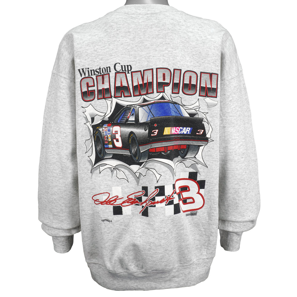 NASCAR (Nutmeg) - Dale Earnhardt #3 Intimidator Crew Neck Sweatshirt 1990s X-Large Vintage Retro