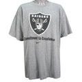 Nike - Oakland Raiders, The Will To Win Spell-Out T-Shirt 1990s XX-Large Vintage Retro Football