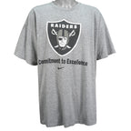 Nike - Oakland Raiders, The Will To Win Spell-Out T-Shirt 1990s XX-Large Vintage Retro Football