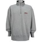 Tommy Hilfiger - Grey 085 Spell-Out 1/4 Zip Sweatshirt 1990s X-Large Vintage Retro