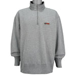 Tommy Hilfiger - Grey 085 Spell-Out 1/4 Zip Sweatshirt 1990s X-Large Vintage Retro