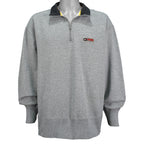 Tommy Hilfiger - Grey 085 Spell-Out 1/4 Zip Sweatshirt 1990s X-Large Vintage Retro