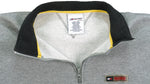 Tommy Hilfiger - Grey Athletics Spell-Out 1/4 Zip Sweatshirt 1990s X-Large