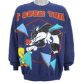 Looney Tunes - Sylvester & Tweety Bird Sweatshirt 1990s XX-Large Vintage Retro