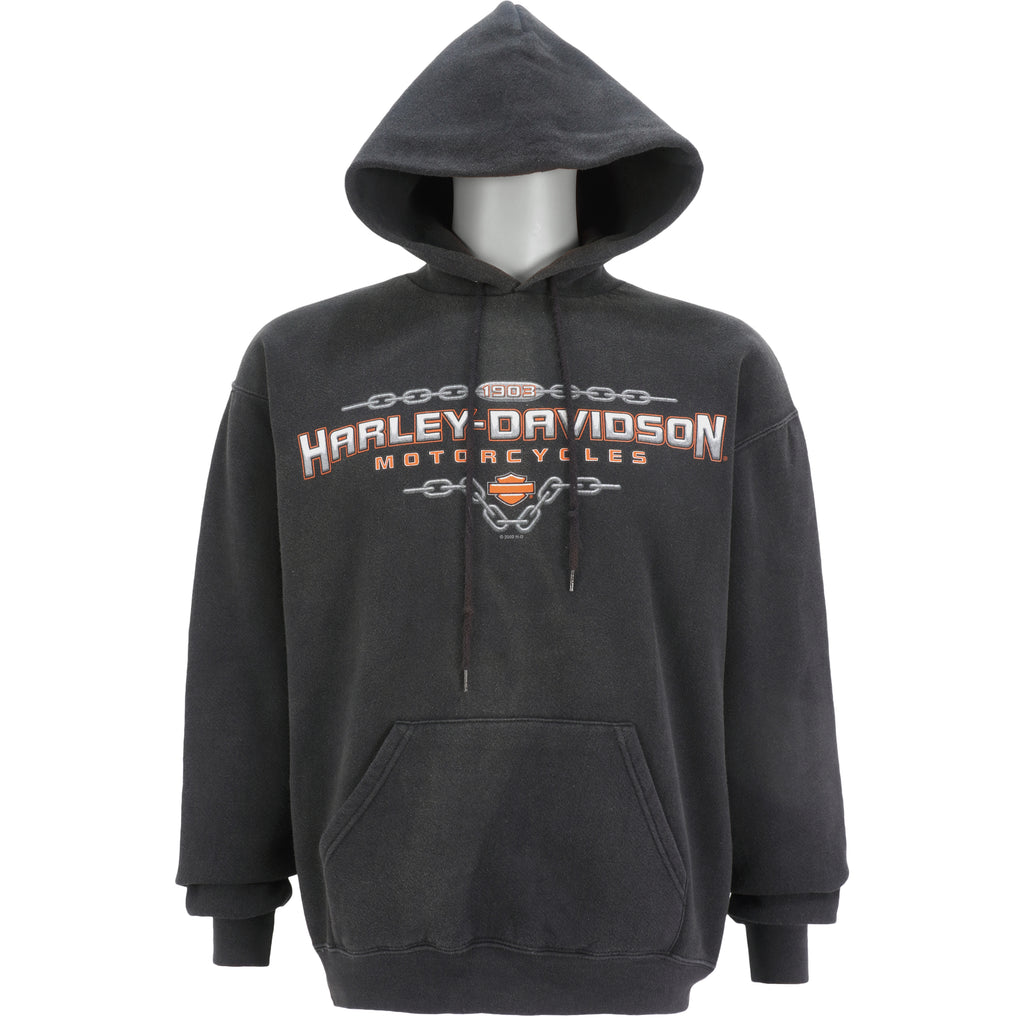 Harley Davidson - Woodstock Hooded Sweatshirt 2002 Medium Vintage Retro