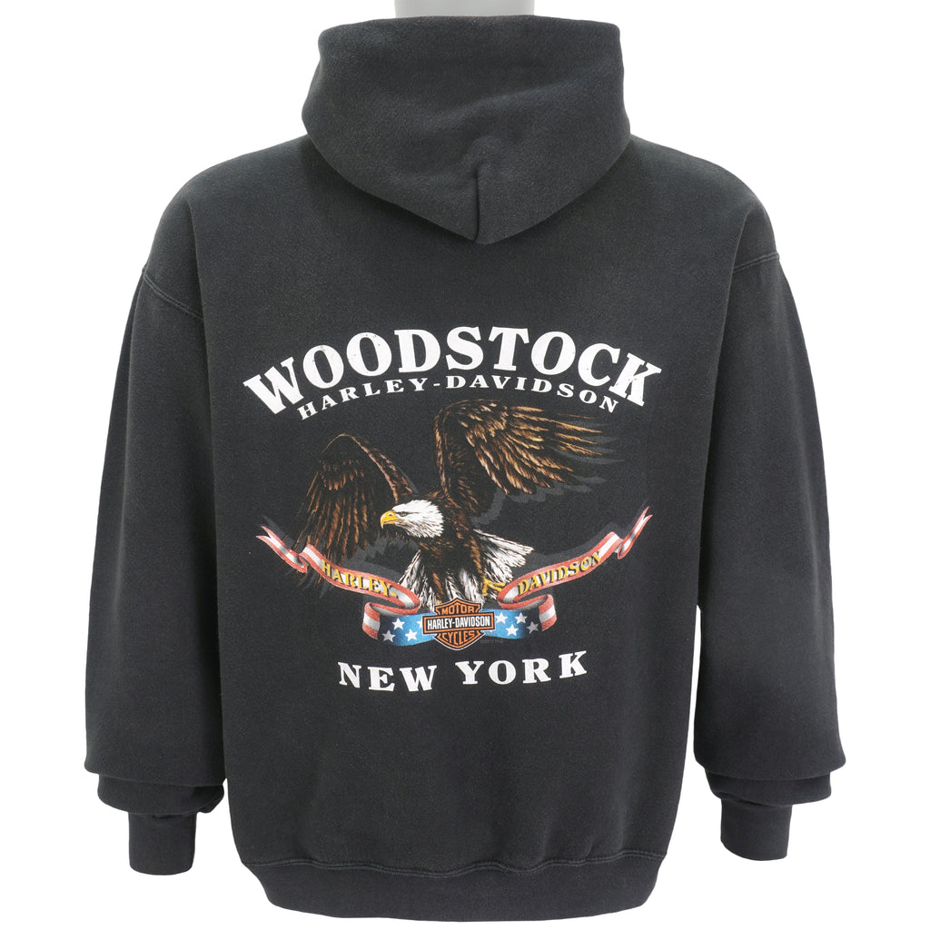 Harley Davidson - Woodstock Hooded Sweatshirt 2002 Medium Vintage Retro