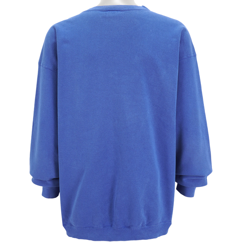 Nike - Blue Crew Neck Sweatshirt 1990s XX-Large Vintage Retro