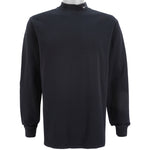 Nike - Black Turtle Neck Sweatshirt 1990s Medium Vintage Retro