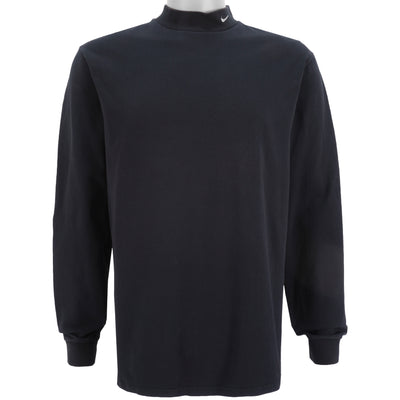 Nike - Black Turtleneck Sweatshirt 2000s Medium