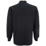 Nike - Black Turtle Neck Sweatshirt 1990s Medium Vintage Retro