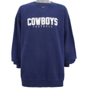 Nike - Dallas Cowboys Spell-Out Sweatshirt 1990s XX-Large Vintage Retro