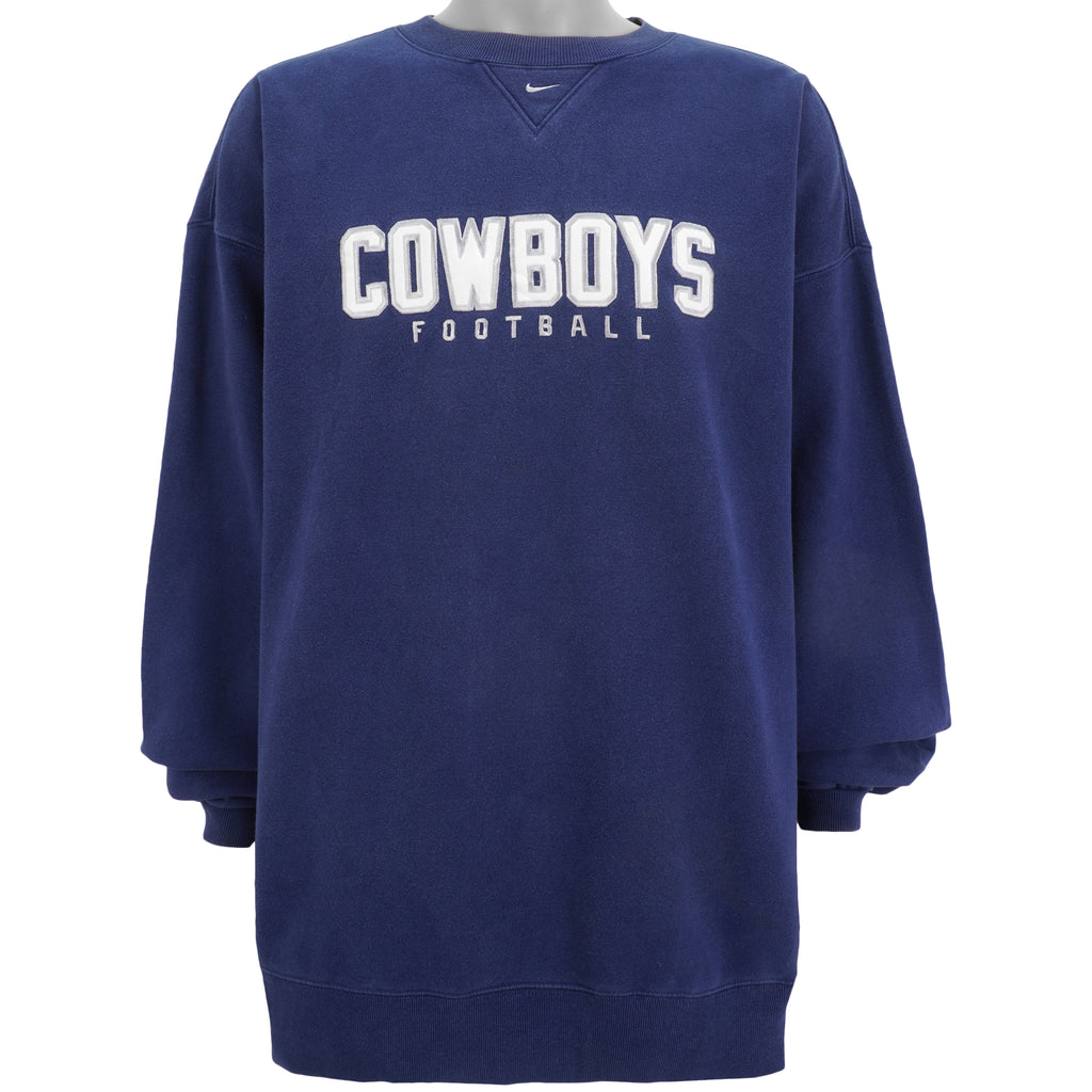 Nike - Dallas Cowboys Spell-Out Sweatshirt 1990s XX-Large Vintage Retro