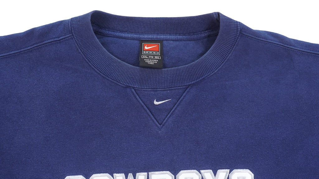 Nike - Dallas Cowboys Spell-Out Sweatshirt 1990s XX-Large Vintage Retro