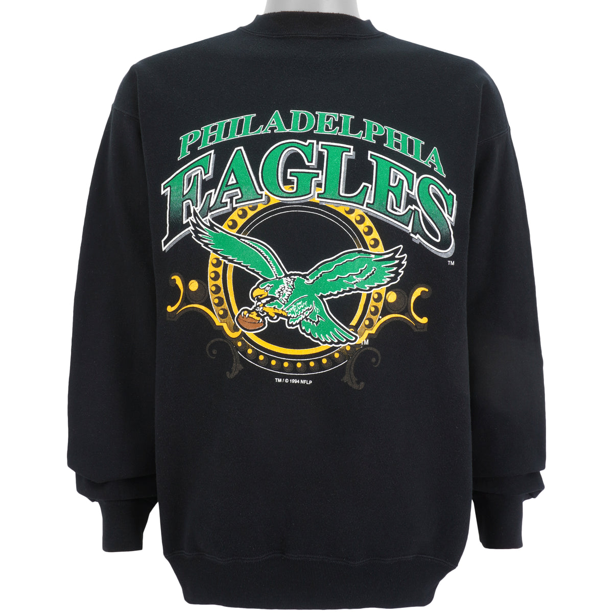 NFL (Logo 7) - Philadelphia Eagles Crew Neck Sweatshirt 1994 X-Large Vintage Retro Football