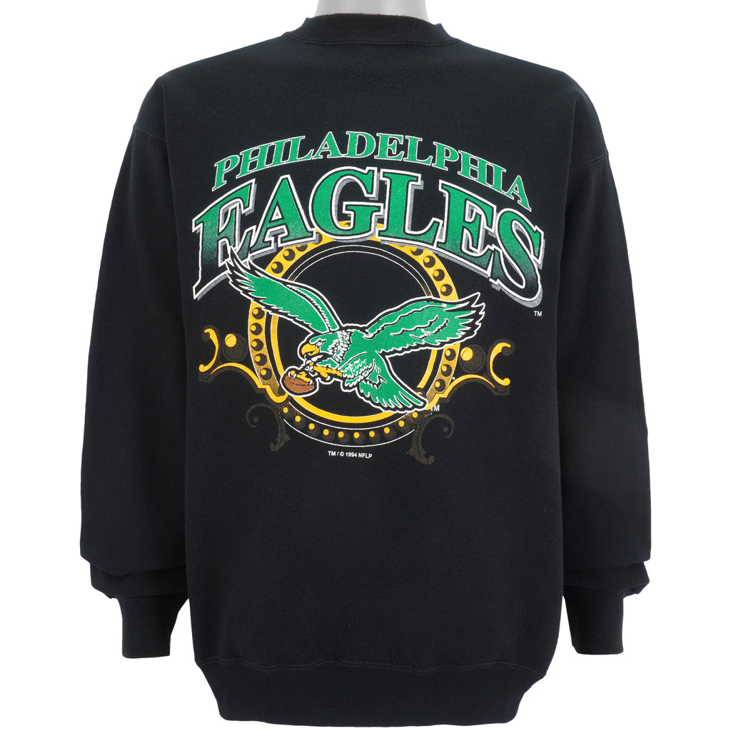 NFL (Logo 7) - Philadelphia Eagles Crew Neck Sweatshirt 1994 X-Large Vintage Retro Football