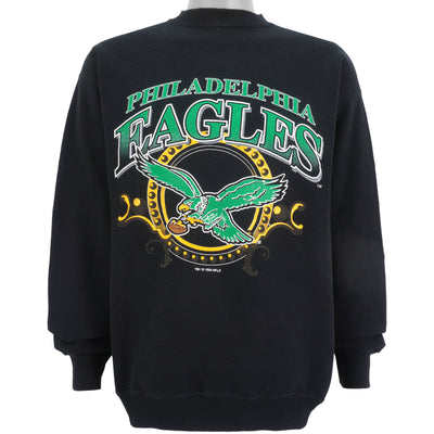 NFL (Logo 7) - Philadelphia Eagles Crew Neck Sweatshirt 1994 X-Large