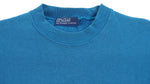 Ralph Lauren (Polo Sport) - Blue Spell-Out Embroidered Sweatshirt 1990s Large Vintage Retro