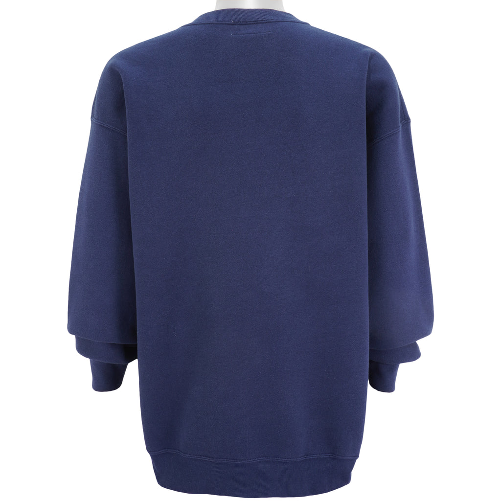 FUBU - Blue 05 Sports Spell-Out Crew Neck Sweatshirt 1990s XXX-Large Vintage Retro