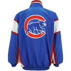 Starter - Chicago Cubs Zip-Up Windbreaker 1990s Large Vintage Retro Baseball