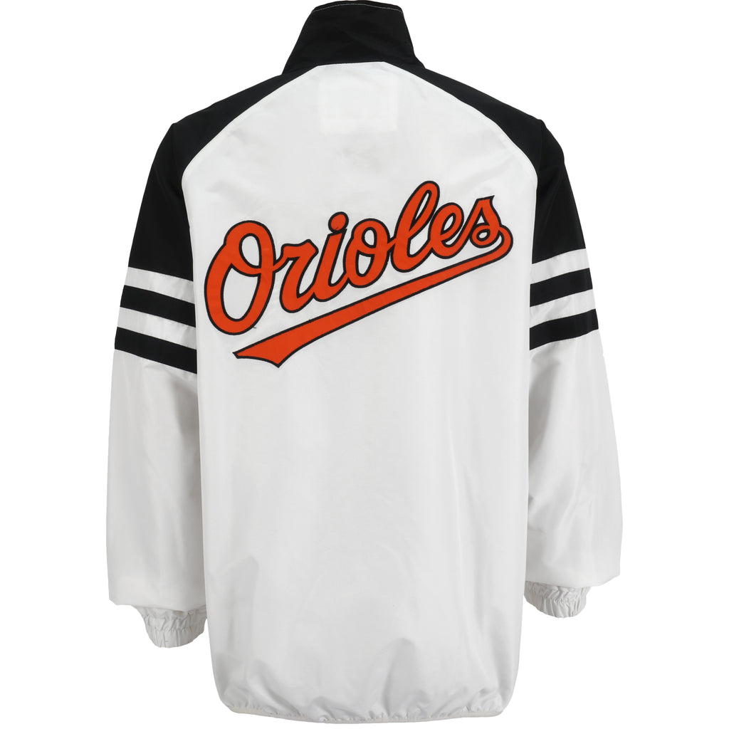MLB - Baltimore Orioles Spell-Out Windbreaker 1990s Large Vintage Retro Baseball