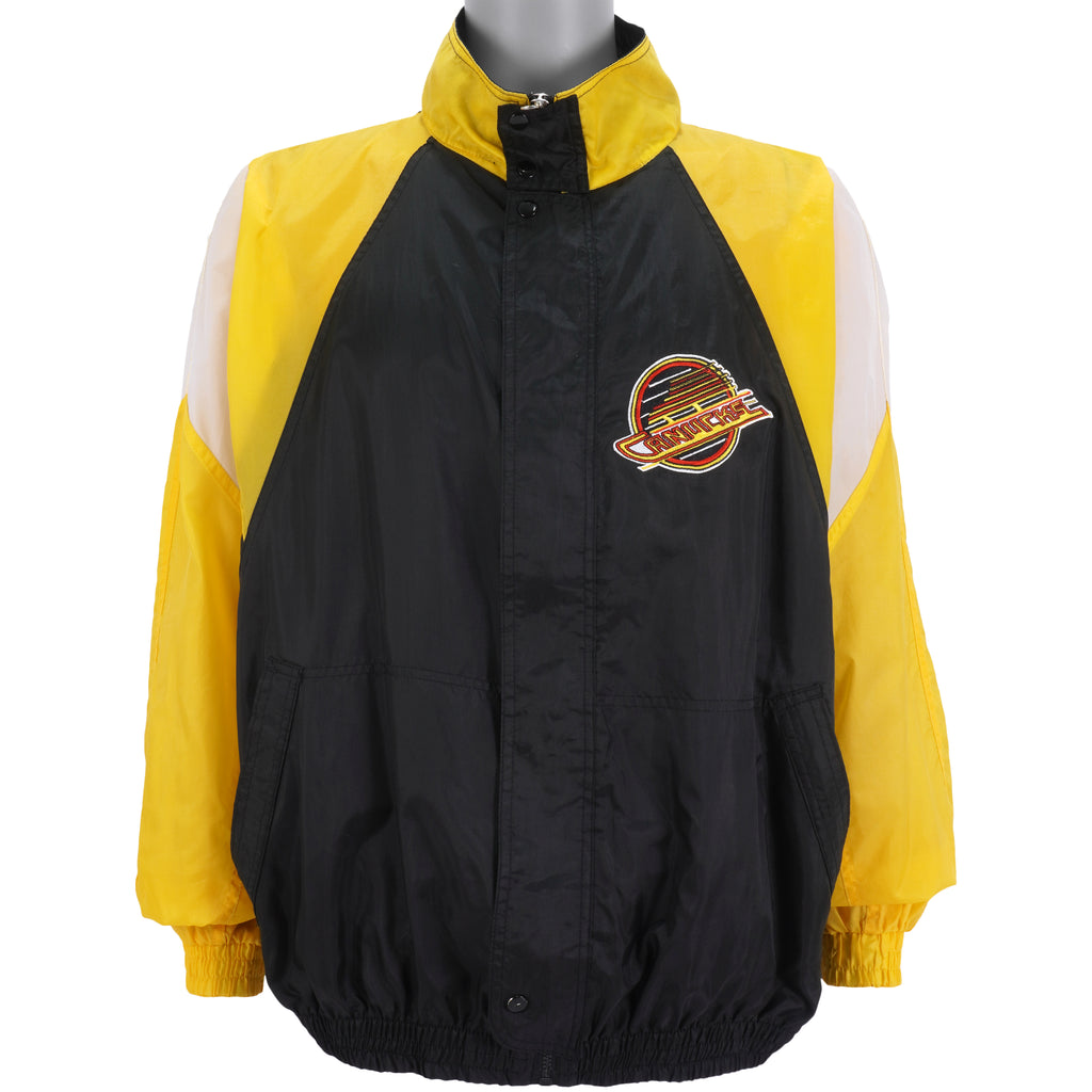 NHL (Logo 7) - Vancouver Canucks Windbreaker 1990s X-Large Vintage Retro Hockey
