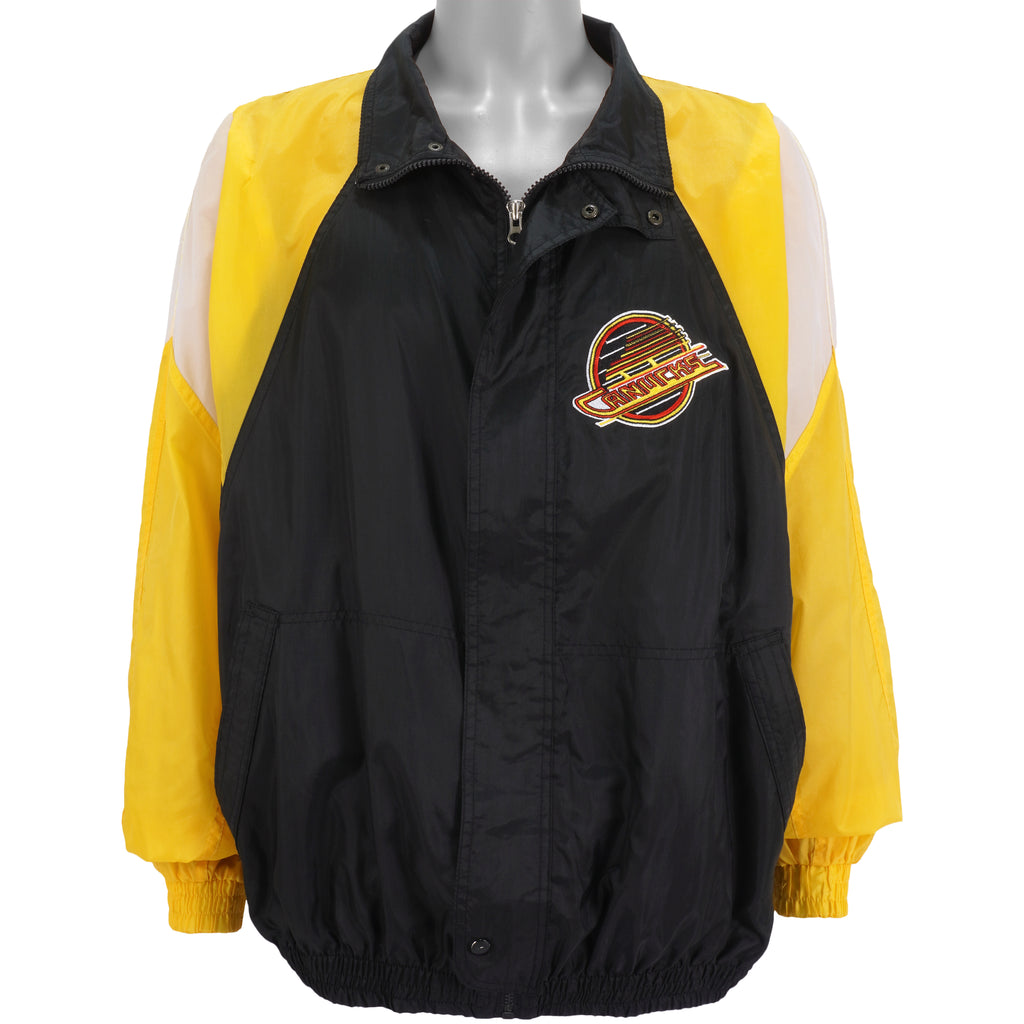 NHL (Logo 7) - Vancouver Canucks Windbreaker 1990s X-Large Vintage Retro Hockey
