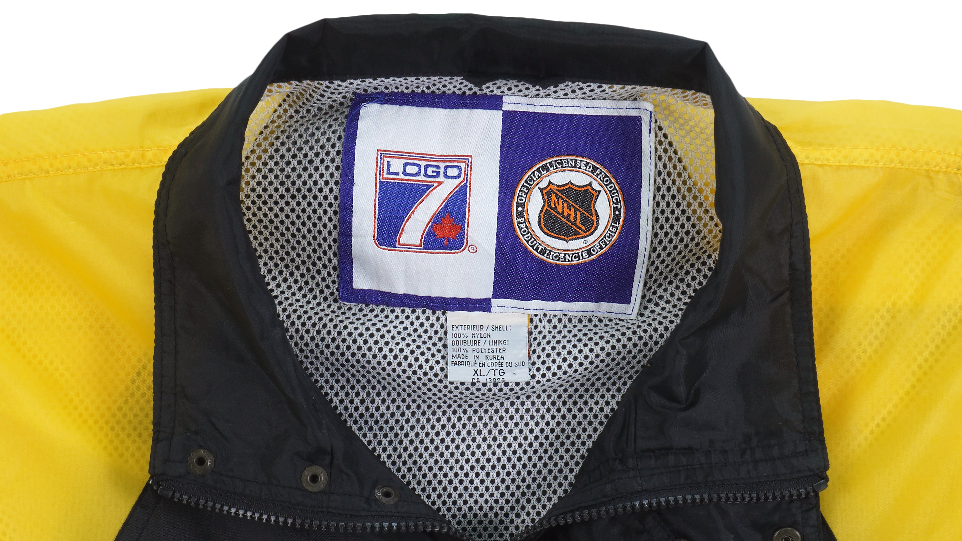 NHL (Logo 7) - Vancouver Canucks Windbreaker 1990s X-Large Vintage Retro Hockey