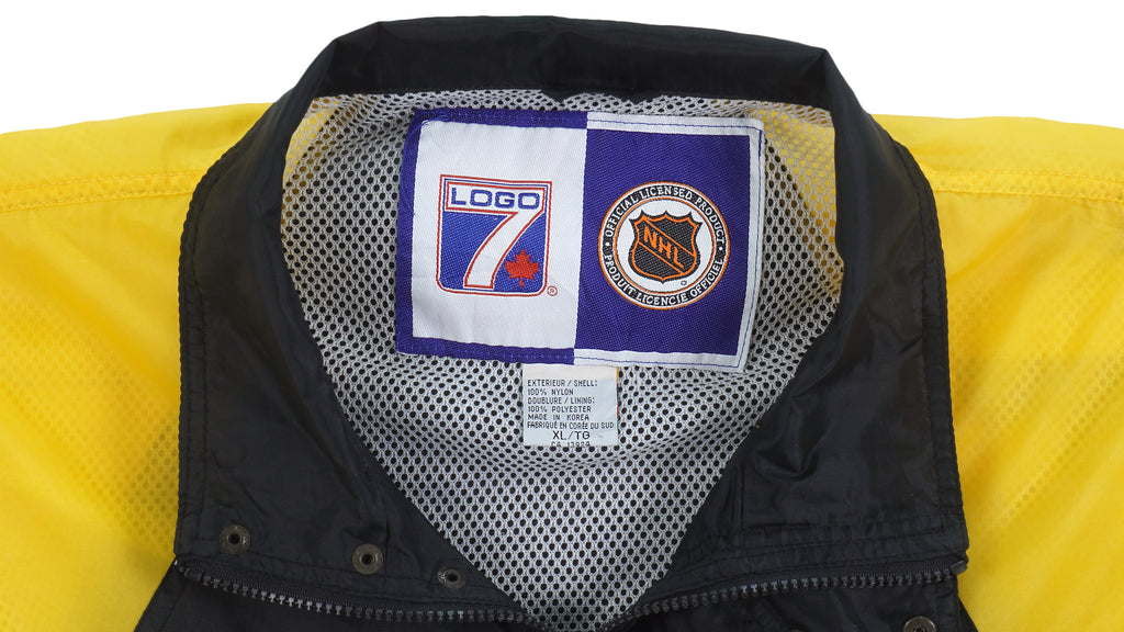 NHL (Logo 7) - Vancouver Canucks Windbreaker 1990s X-Large Vintage Retro Hockey
