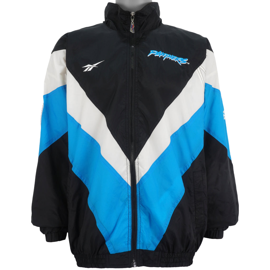 NFL (Authentic) - Carolina Panthers Windbreaker 1990s X-Large Vintage Retro Football