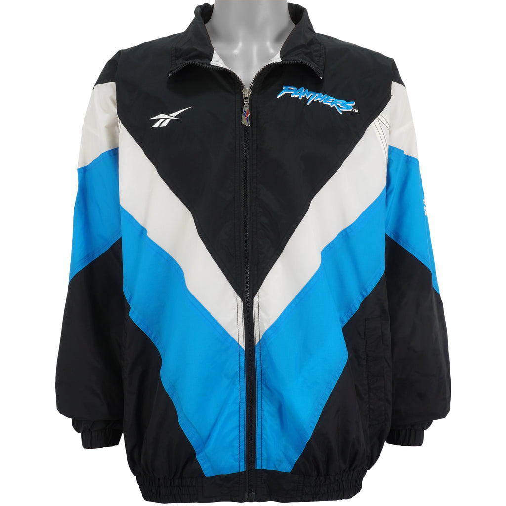 NFL (Authentic) - Carolina Panthers Windbreaker 1990s X-Large Vintage Retro Football