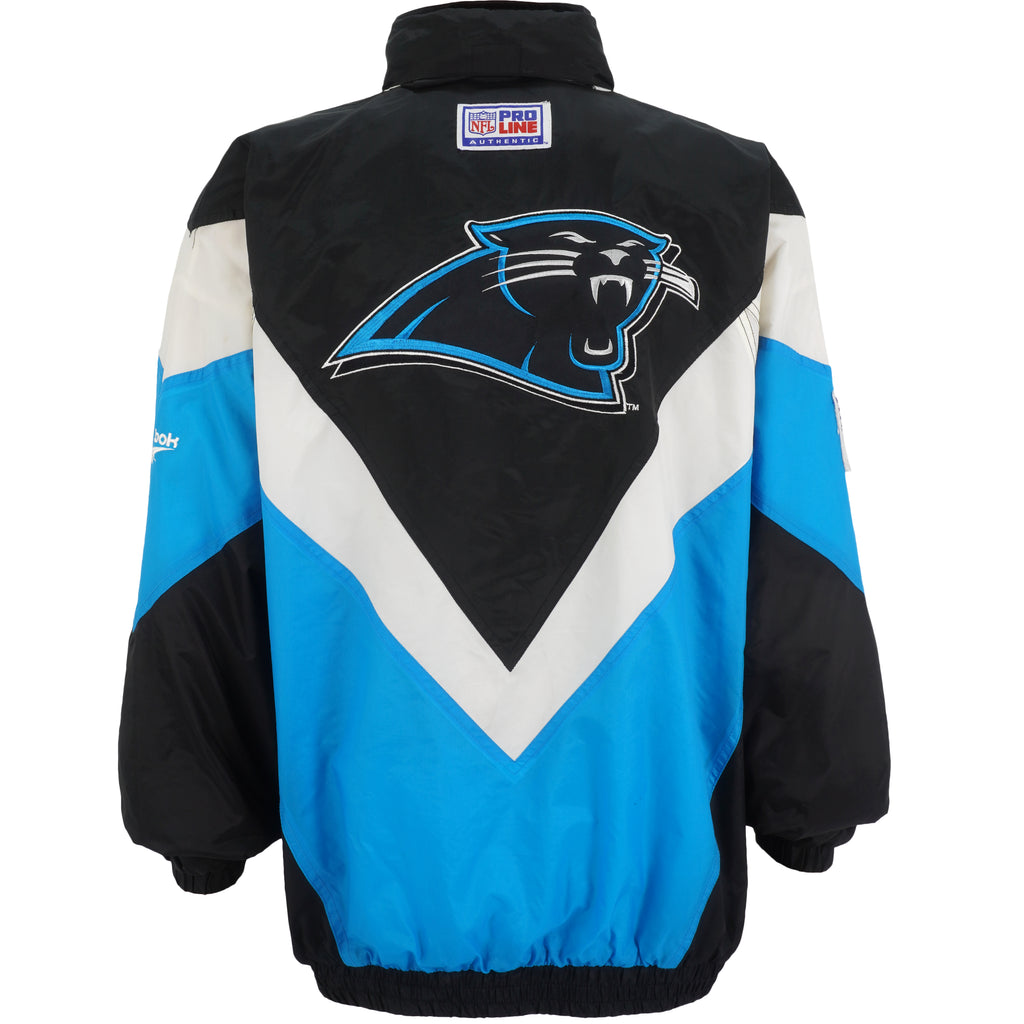 NFL (Authentic) - Carolina Panthers Windbreaker 1990s X-Large Vintage Retro Football